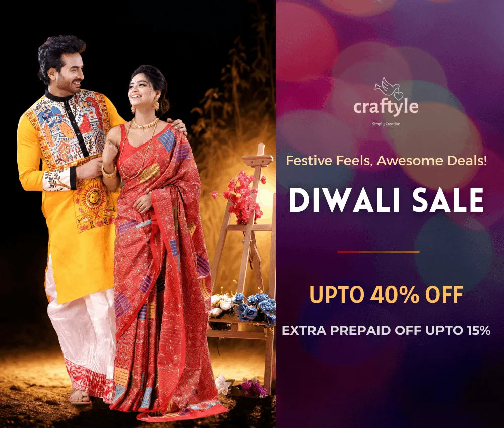 Diwali sale discount advertisement for ethnic wear