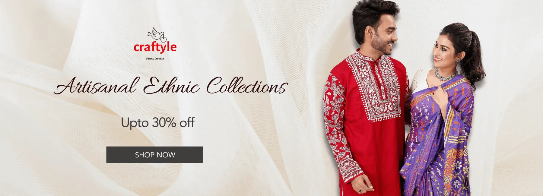 Ethnic clothing advertisement