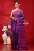 Berry blue and magenta bengal heritage jamdani saree woman purple pink saree 1