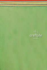 Fluorescent green woven border handloom cotton saree green craft paper decorative border 6