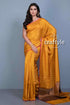 Honey yellow paithani silk saree with blouse piece woman yellow saree 1