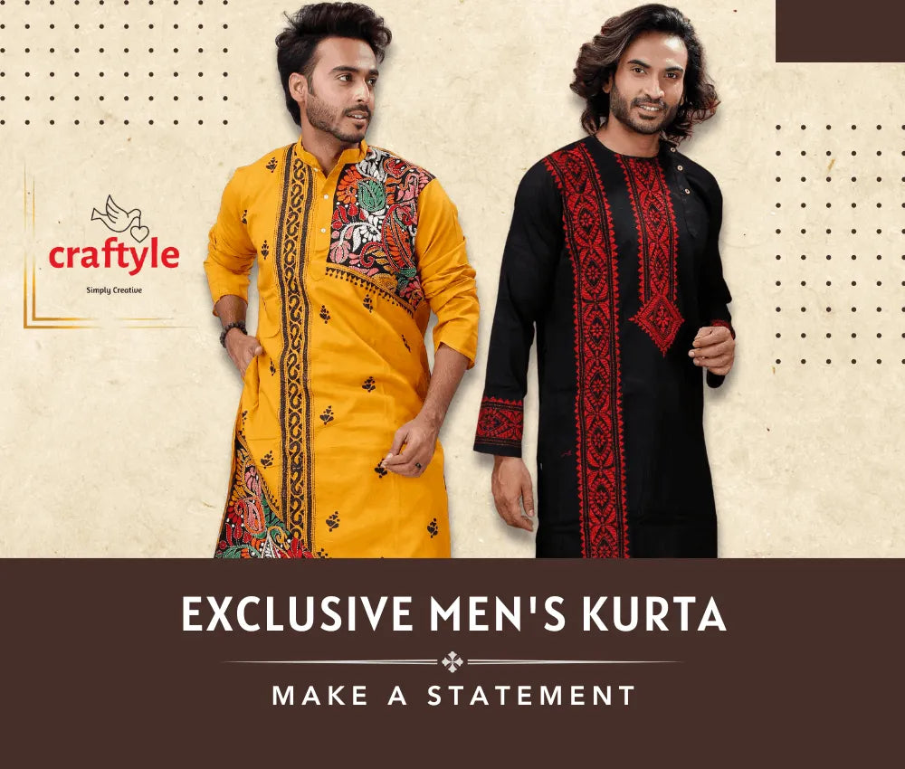 Men's embroidered kurtas
