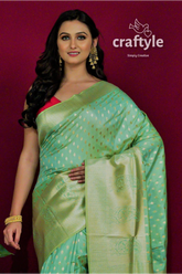 Olive green dual tone katan silk saree for women woman light green saree 2
