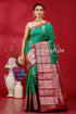 Pigment green kosha silk saree - traditional elegance green pink silk saree 1