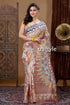 Sandalwood ethnic motif hand batik pure mulberry silk saree woman patterned saree 1