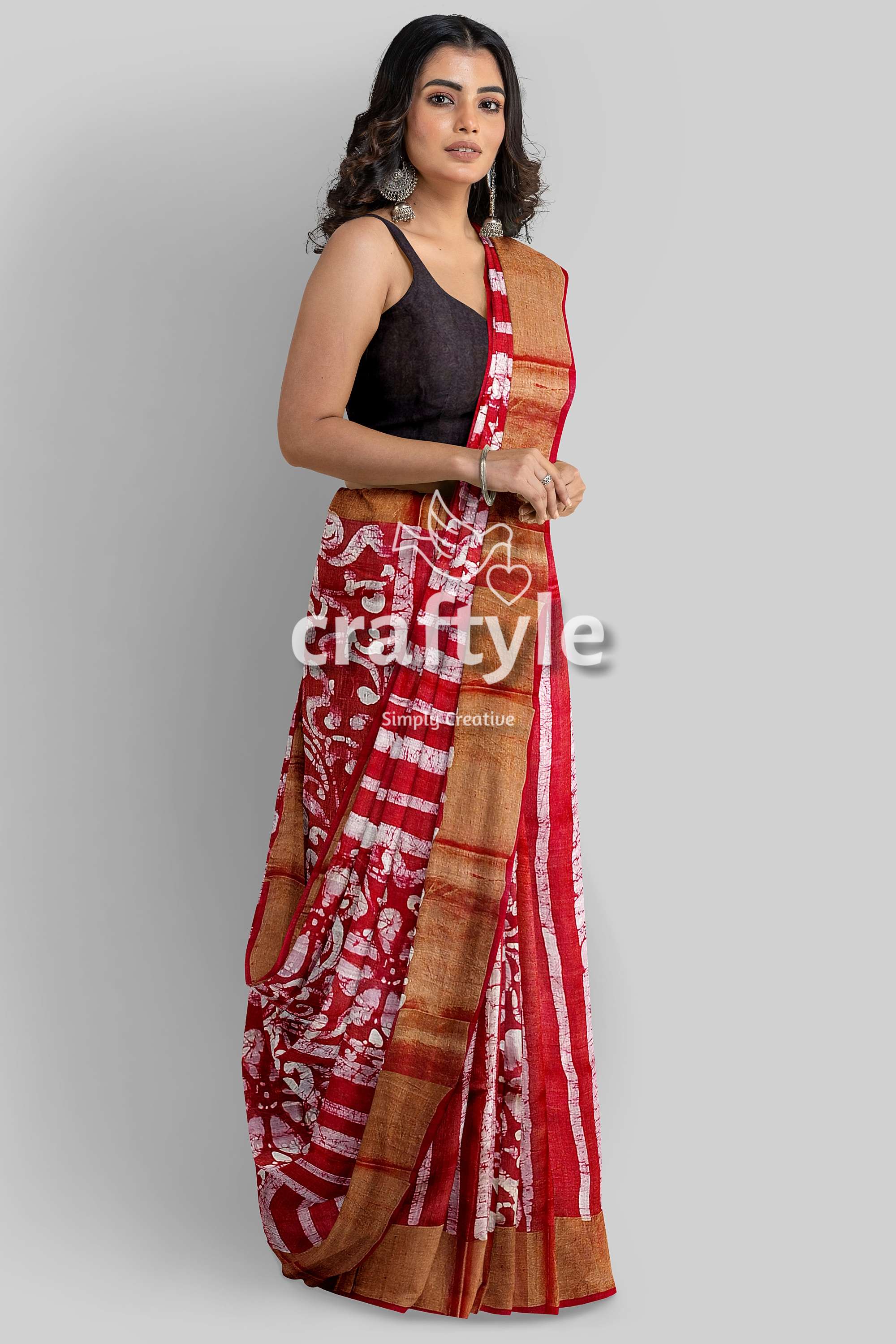 hand-batik-tussar-silk-saree-61