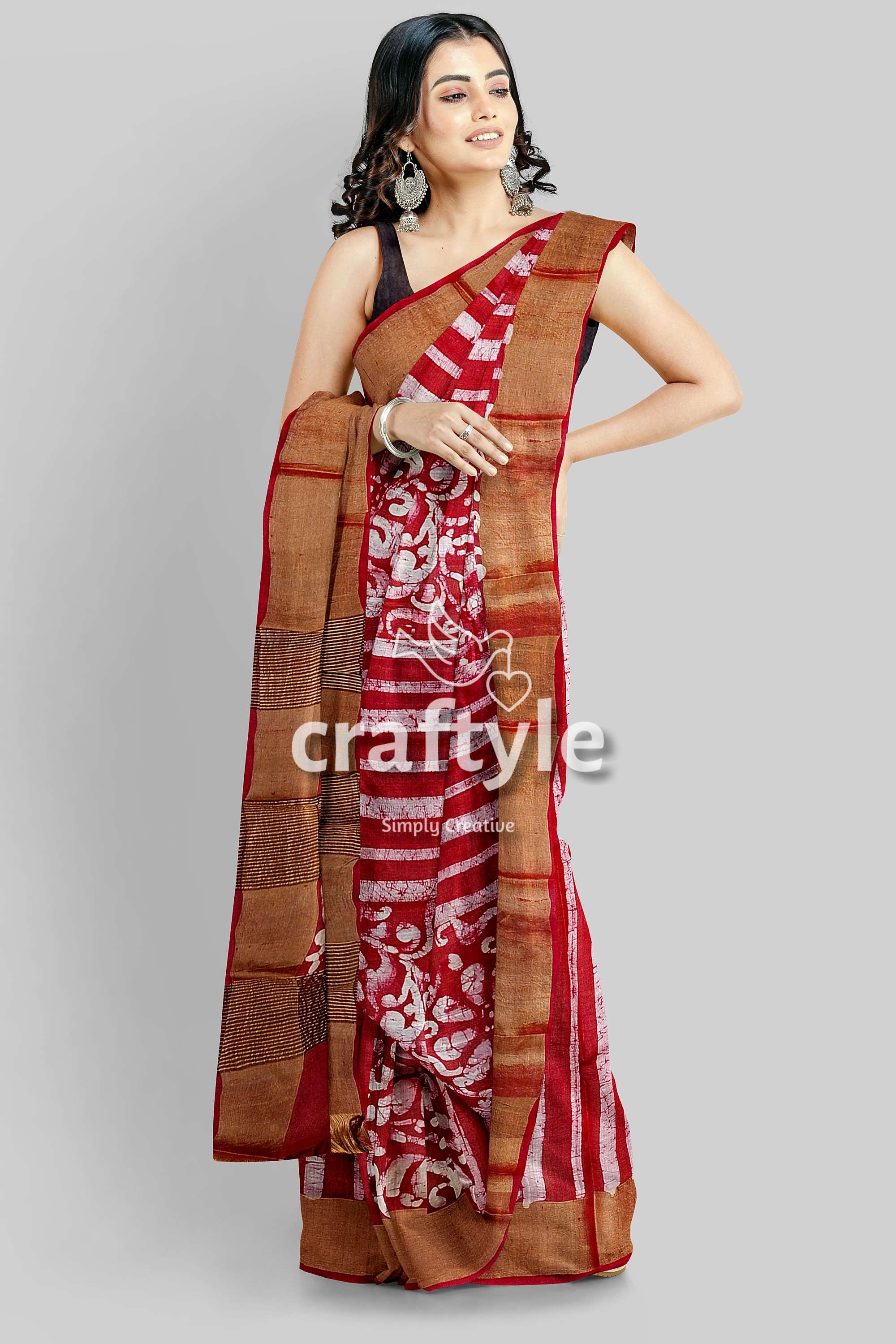 hand-batik-tussar-silk-saree-61