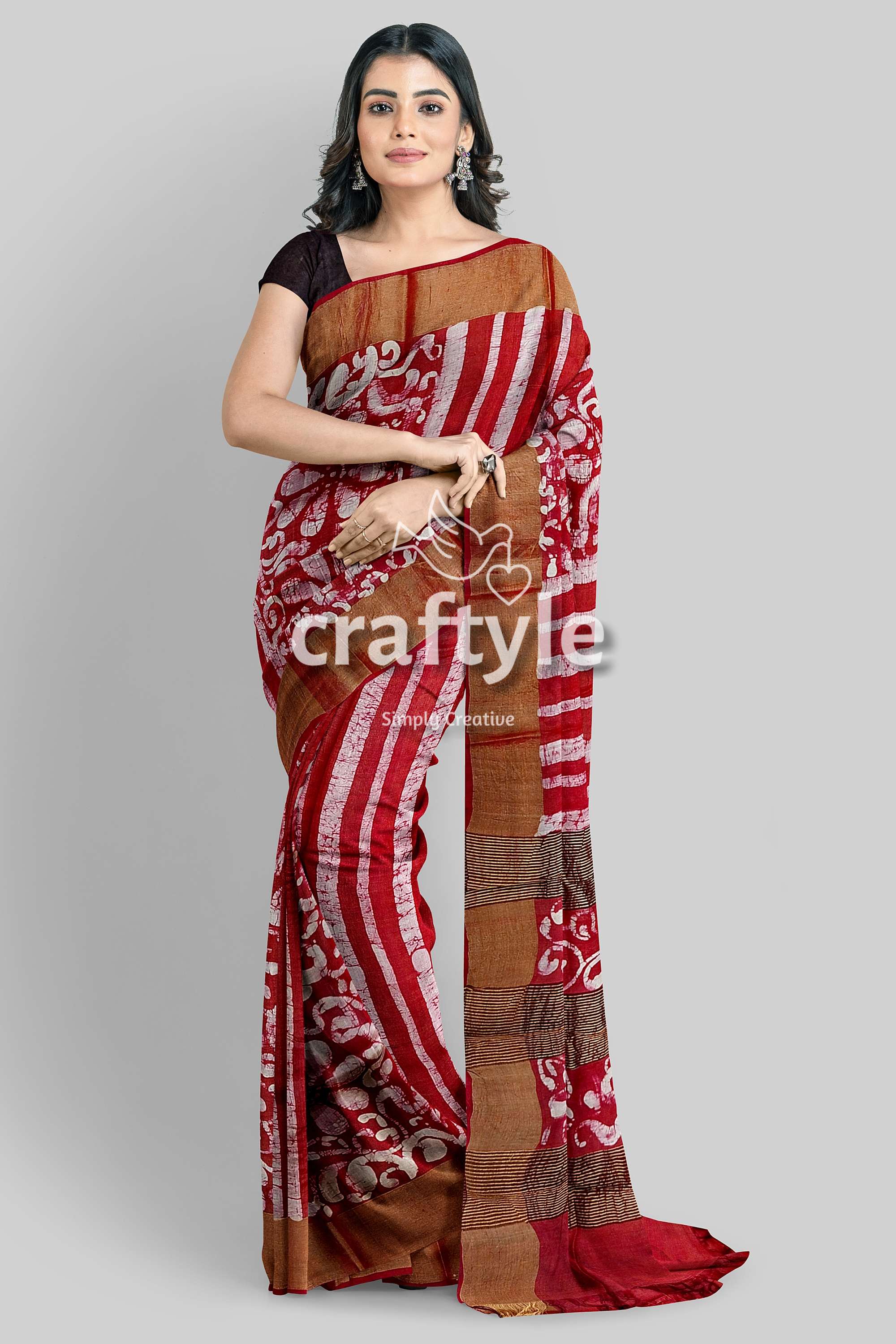 hand-batik-tussar-silk-saree-61