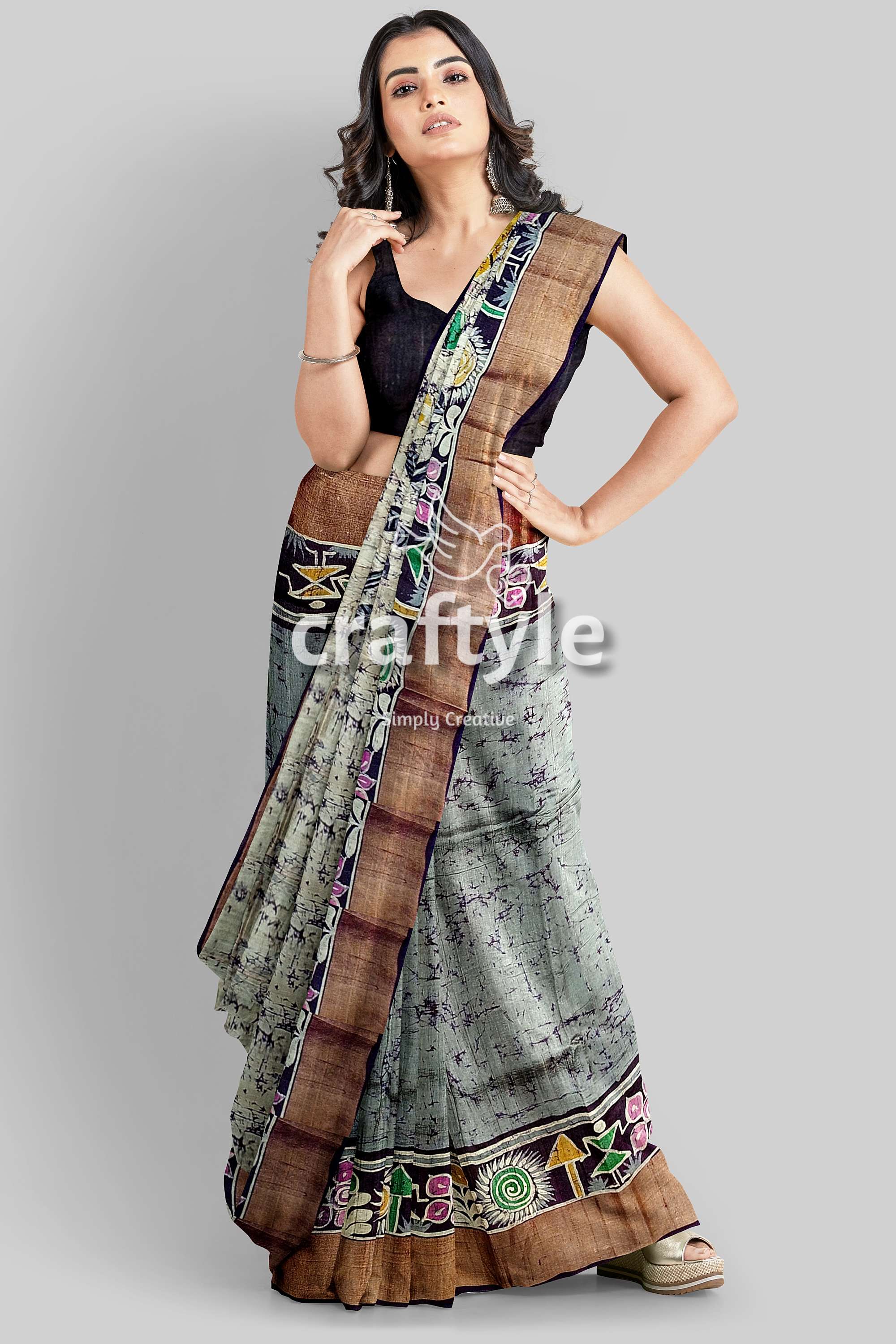 hand-batik-tussar-silk-saree-62