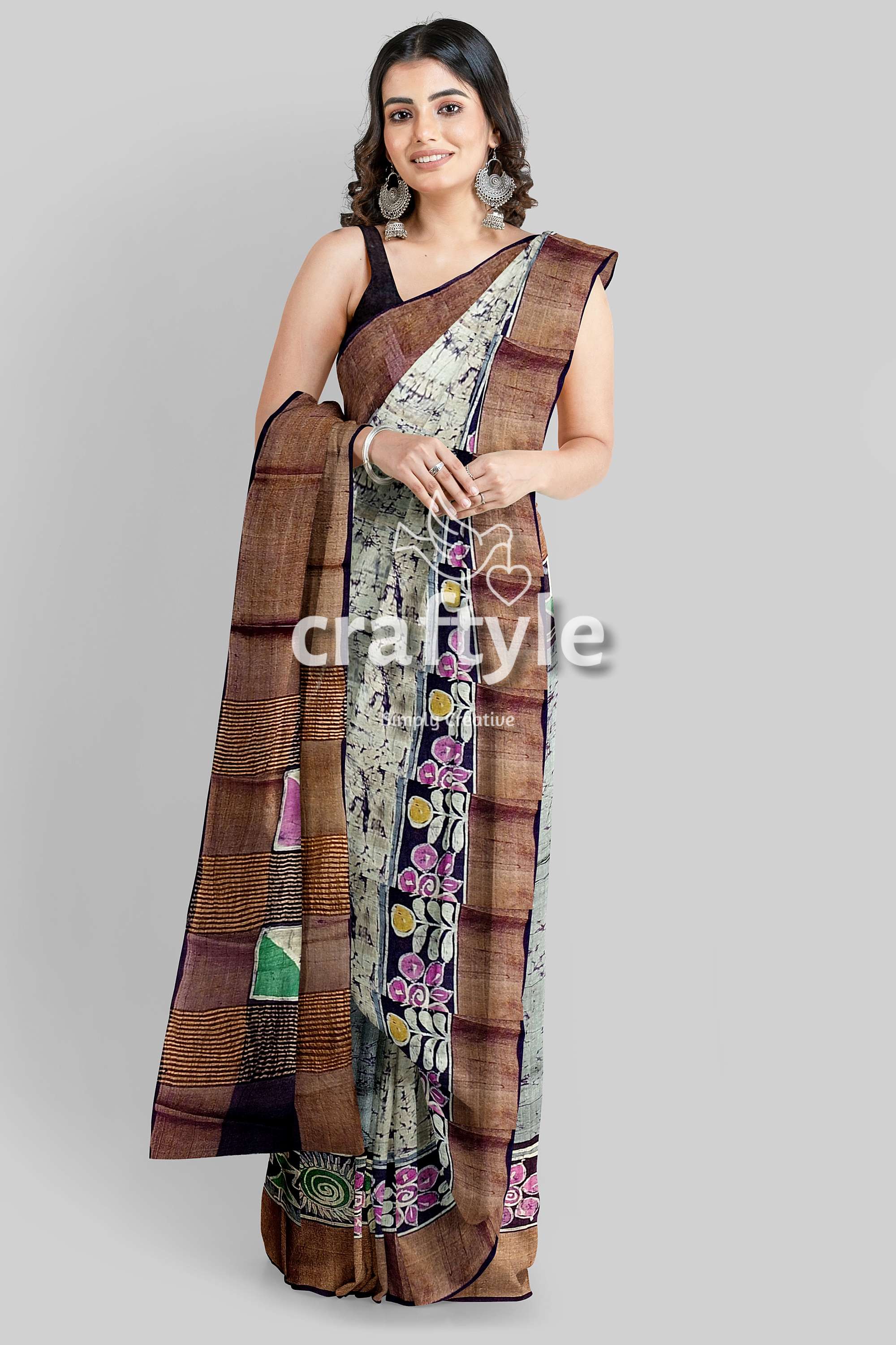 hand-batik-tussar-silk-saree-62