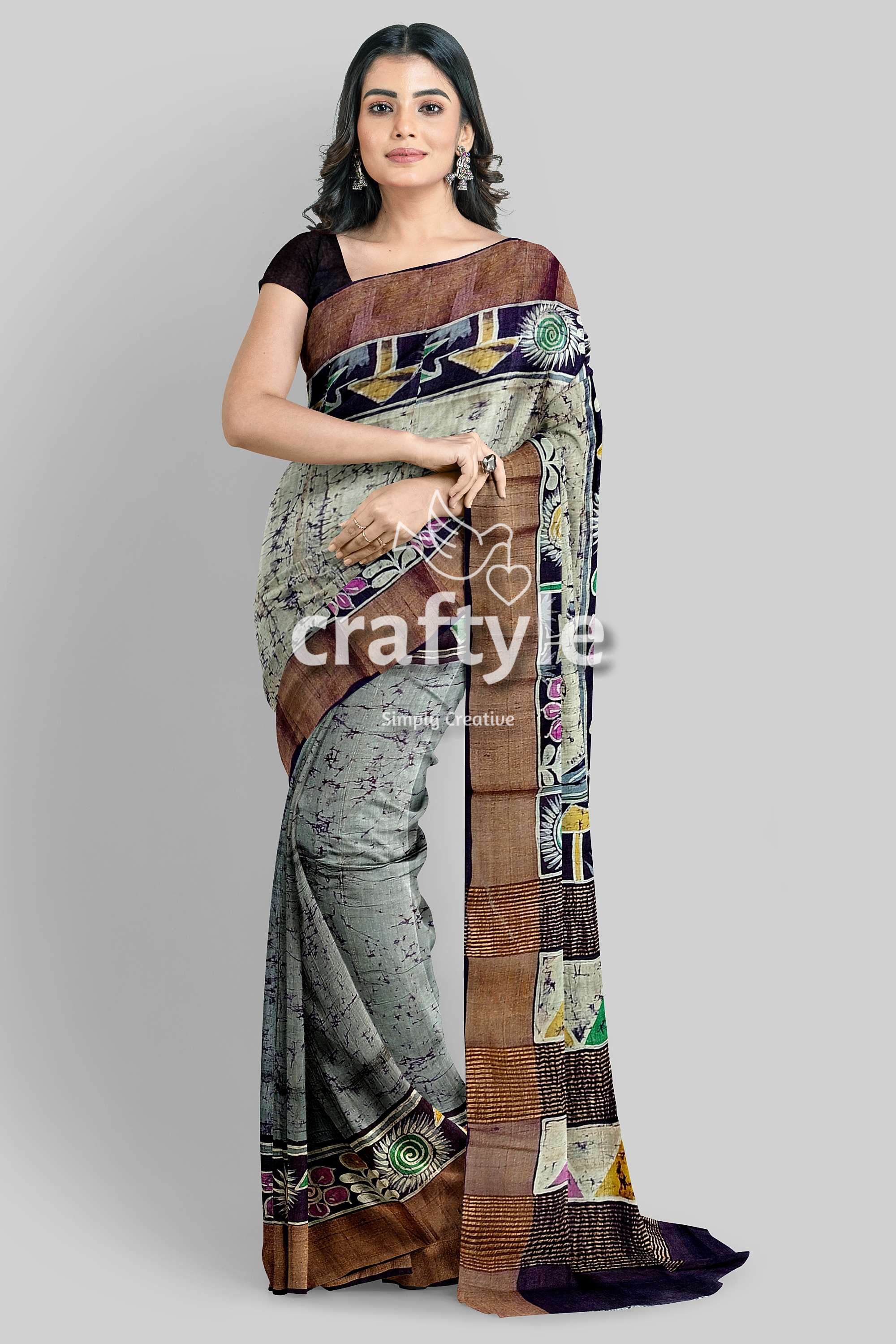 hand-batik-tussar-silk-saree-62