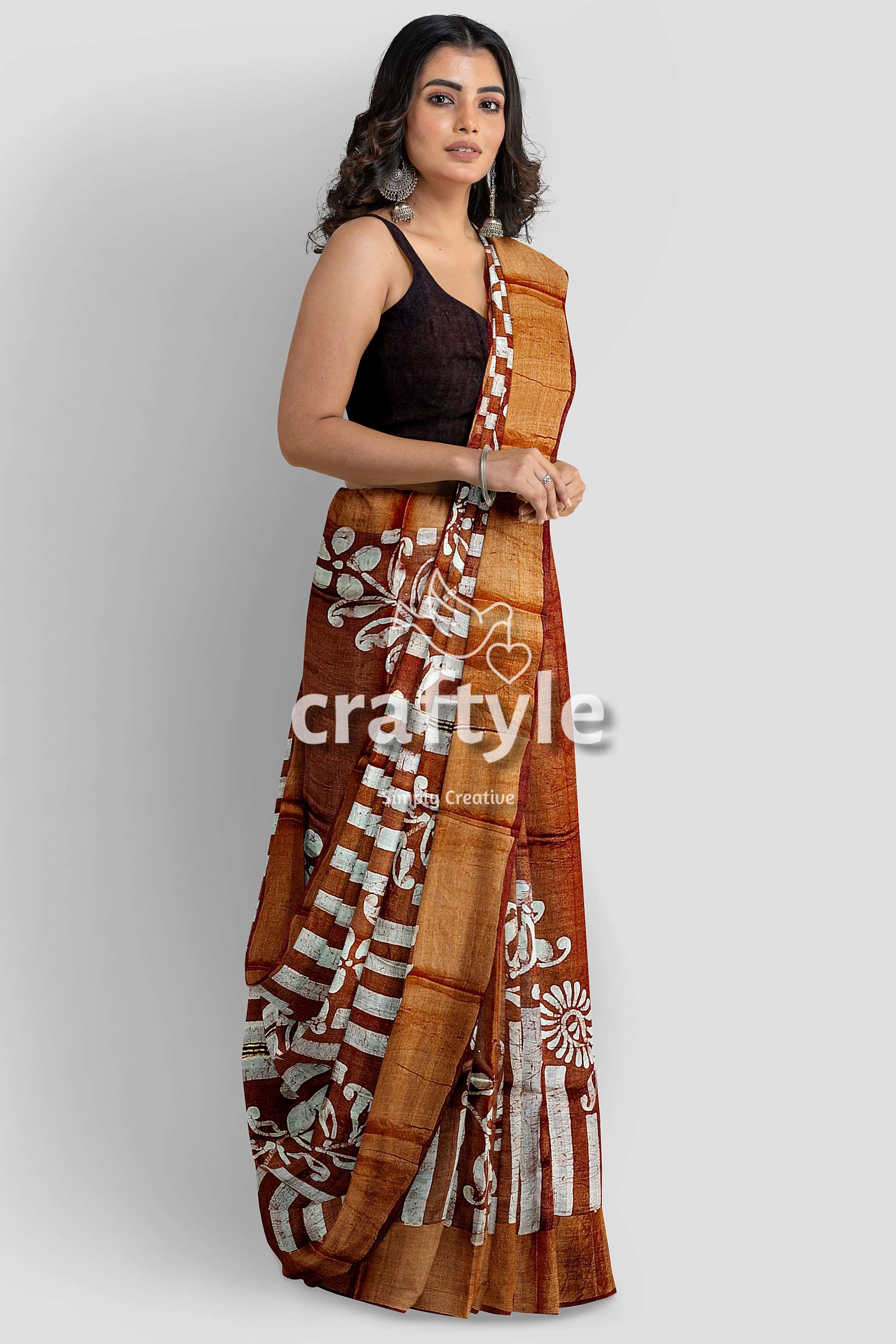 hand-batik-tussar-silk-saree-63