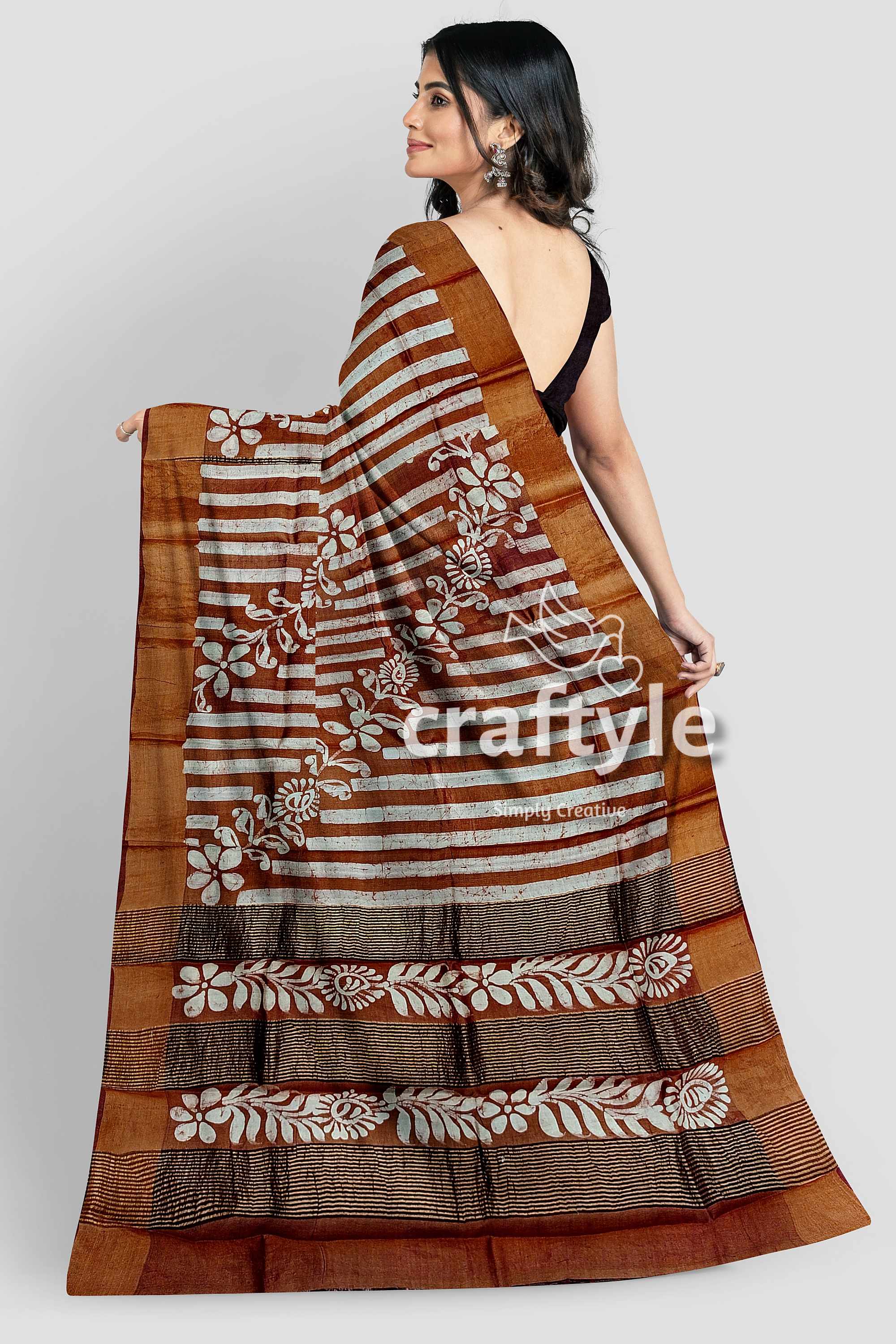 hand-batik-tussar-silk-saree-63