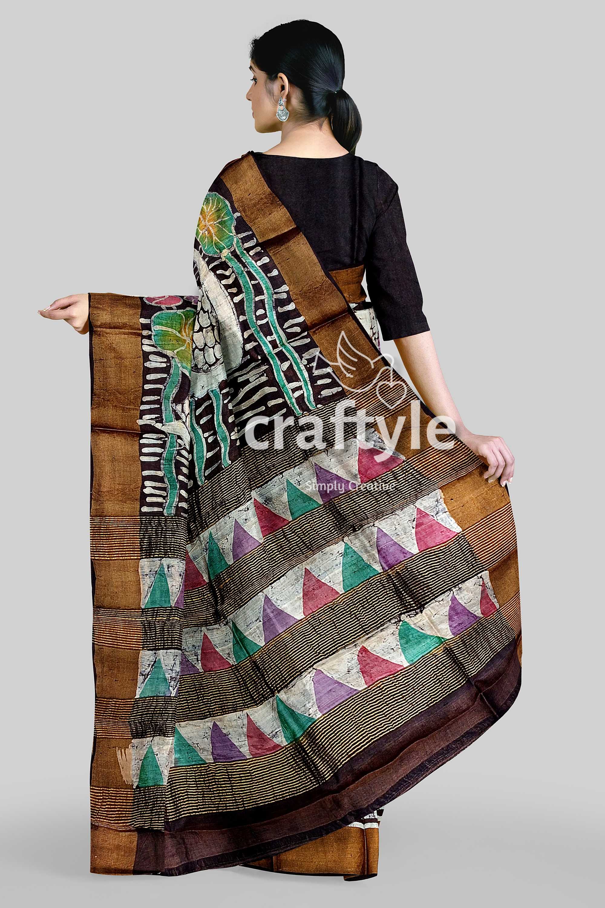 hand-batik-tussar-silk-saree-66