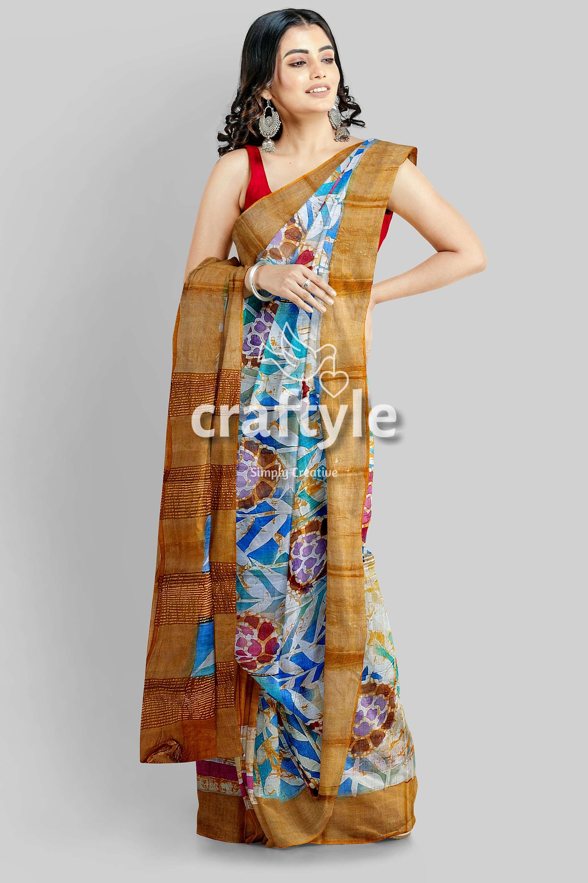 hand-batik-tussar-silk-saree-67