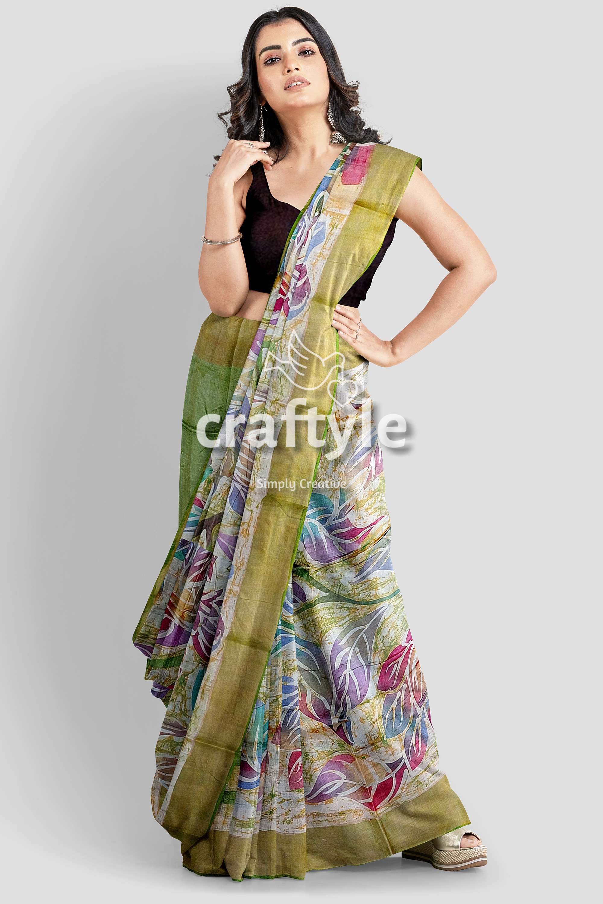 hand-batik-tussar-silk-saree-68