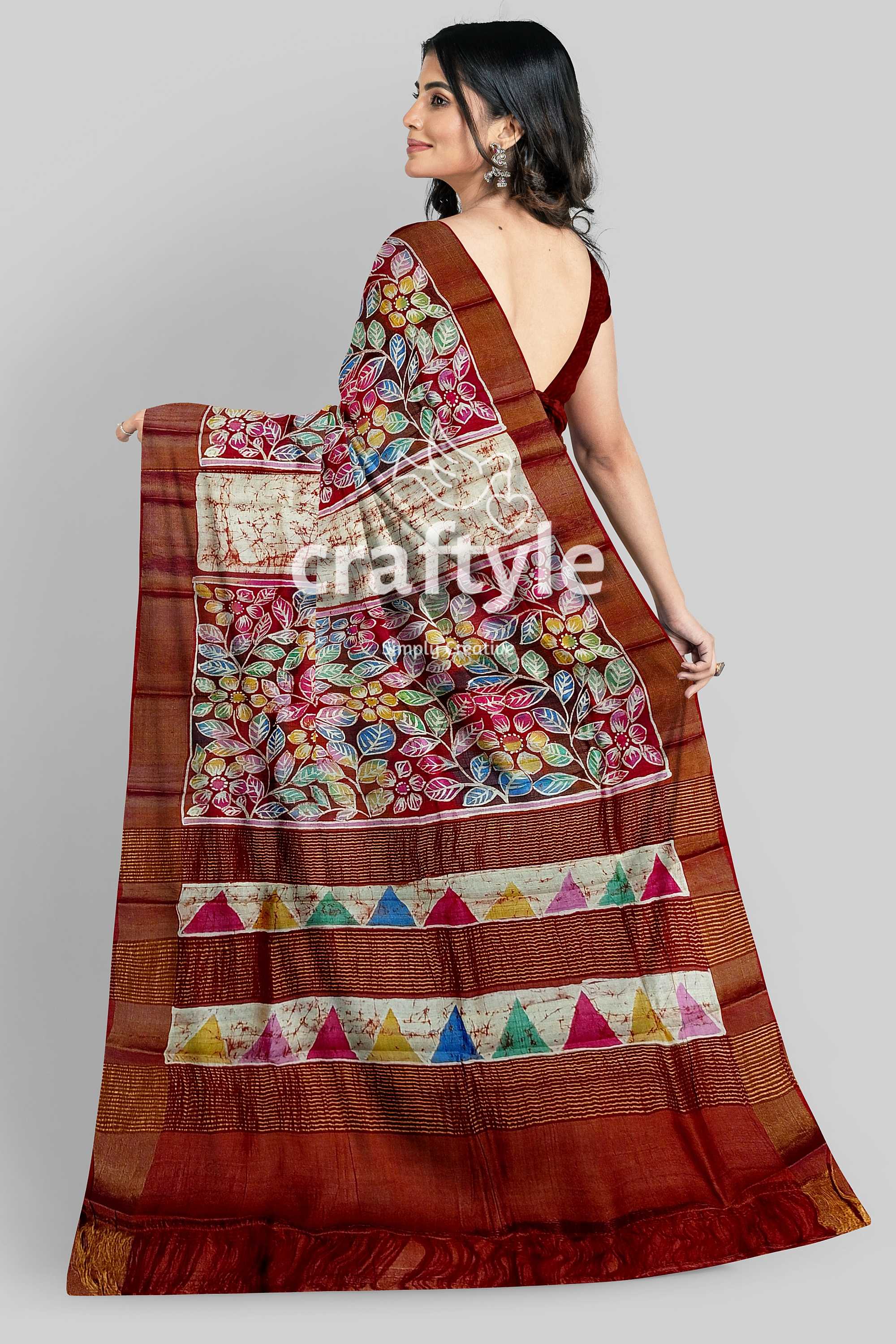 hand-batik-tussar-silk-saree-69