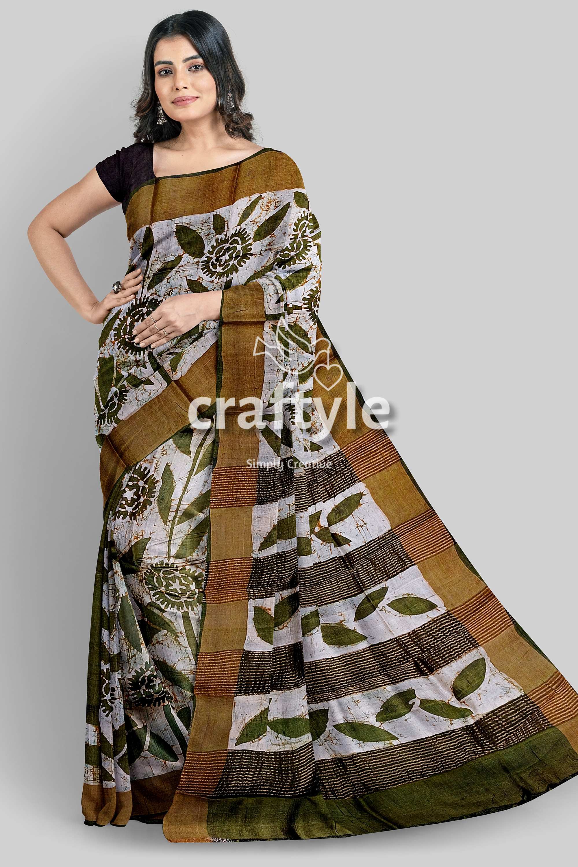 hand-batik-tussar-silk-saree-70