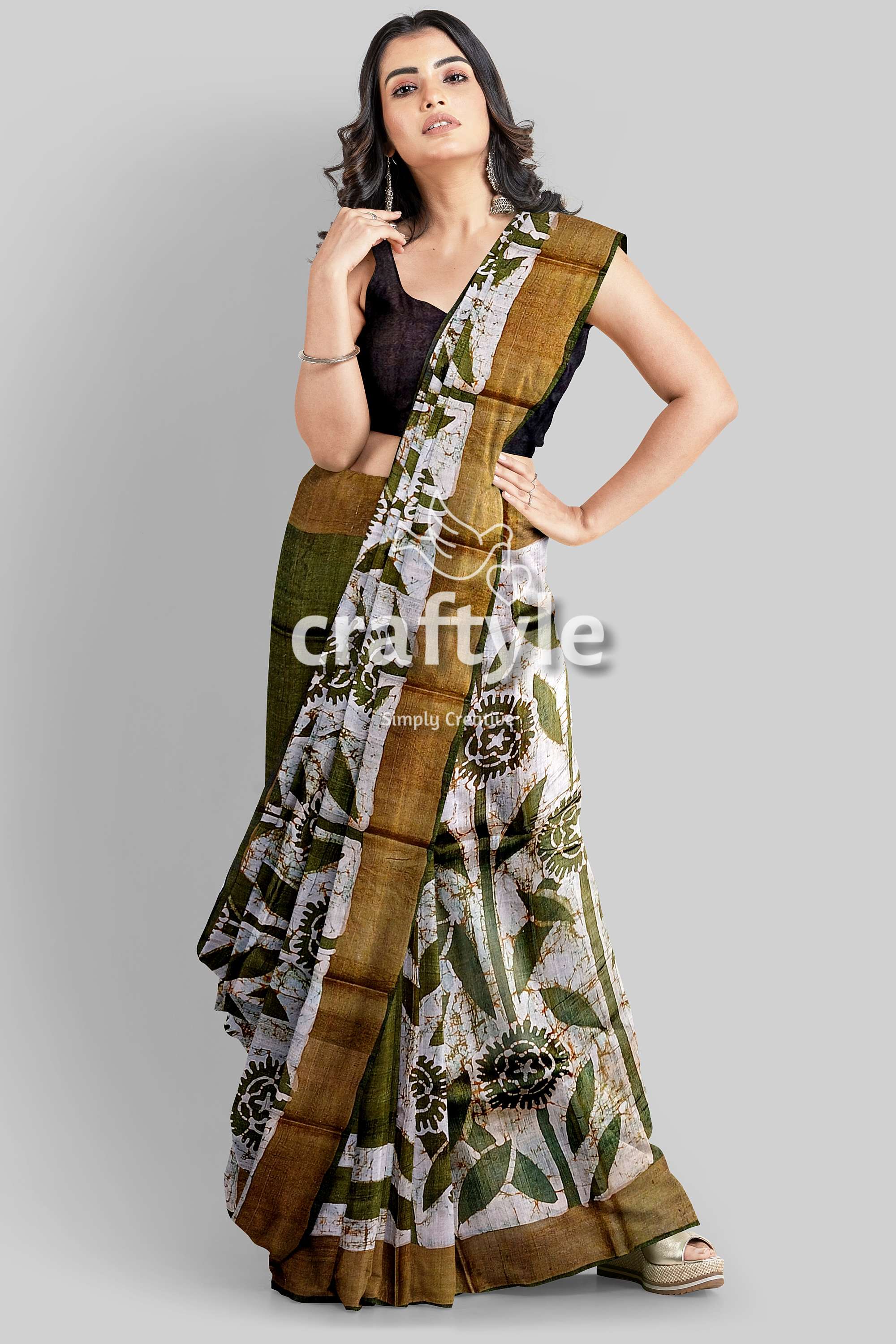 hand-batik-tussar-silk-saree-70