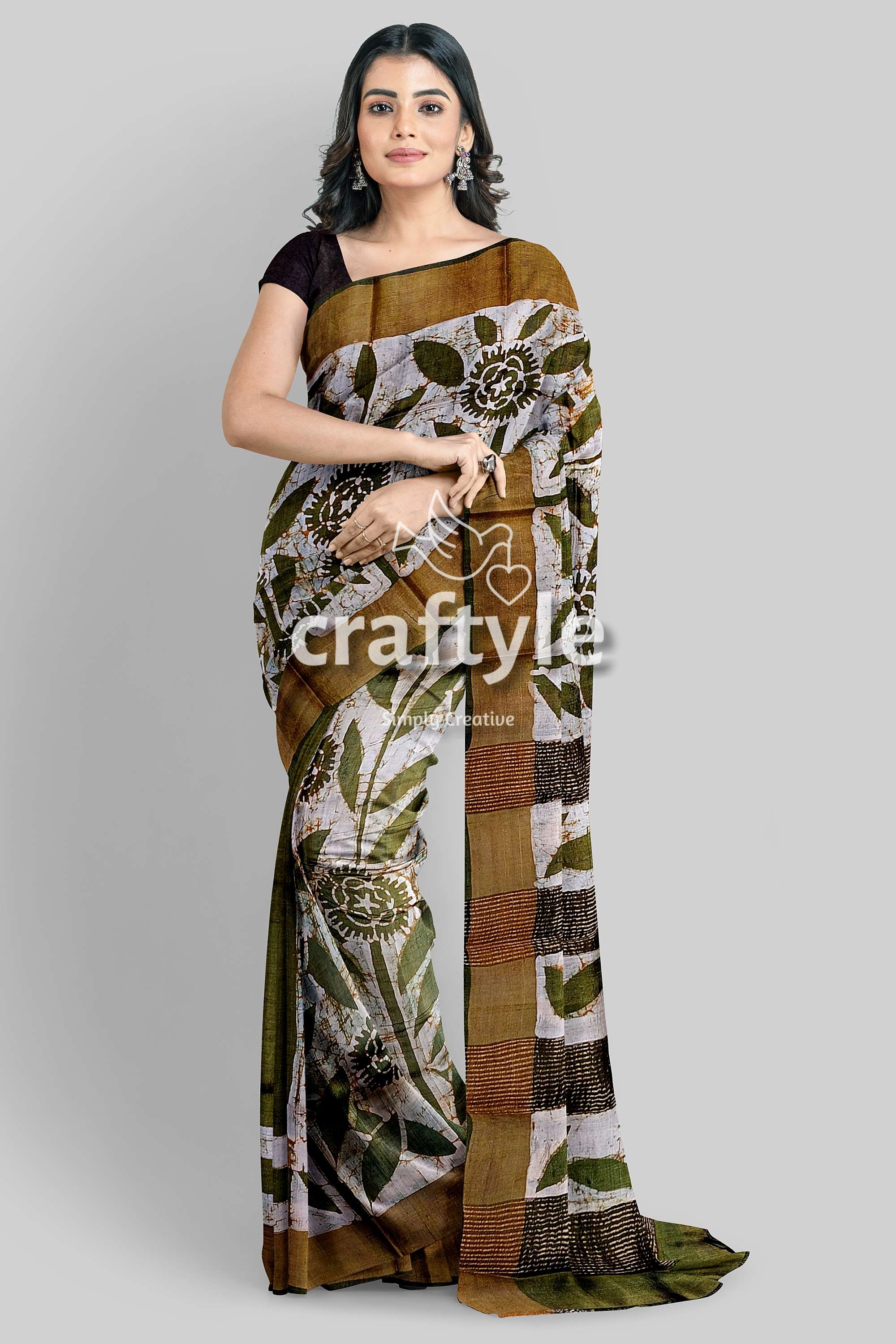 hand-batik-tussar-silk-saree-70