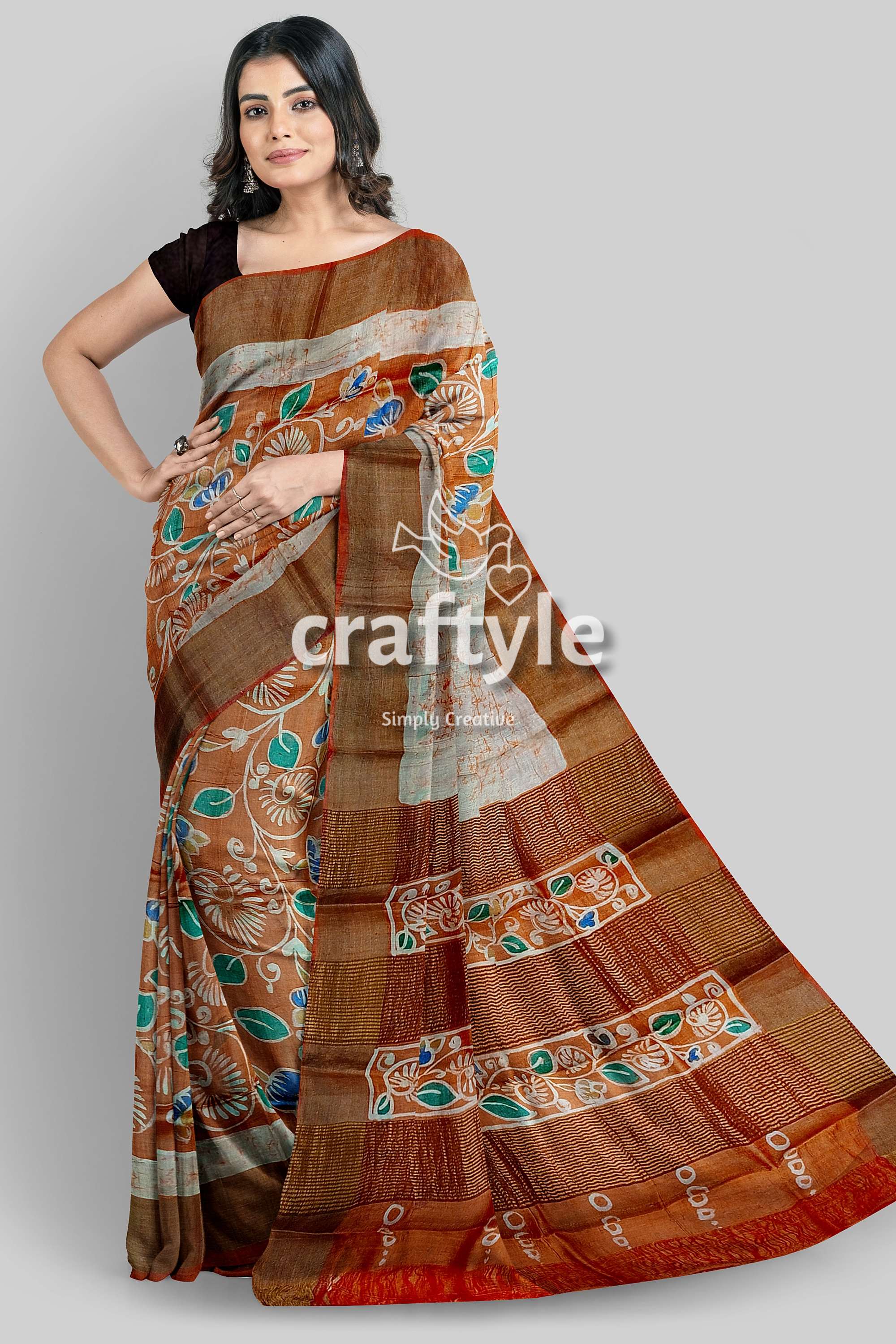 hand-batik-tussar-silk-saree-72