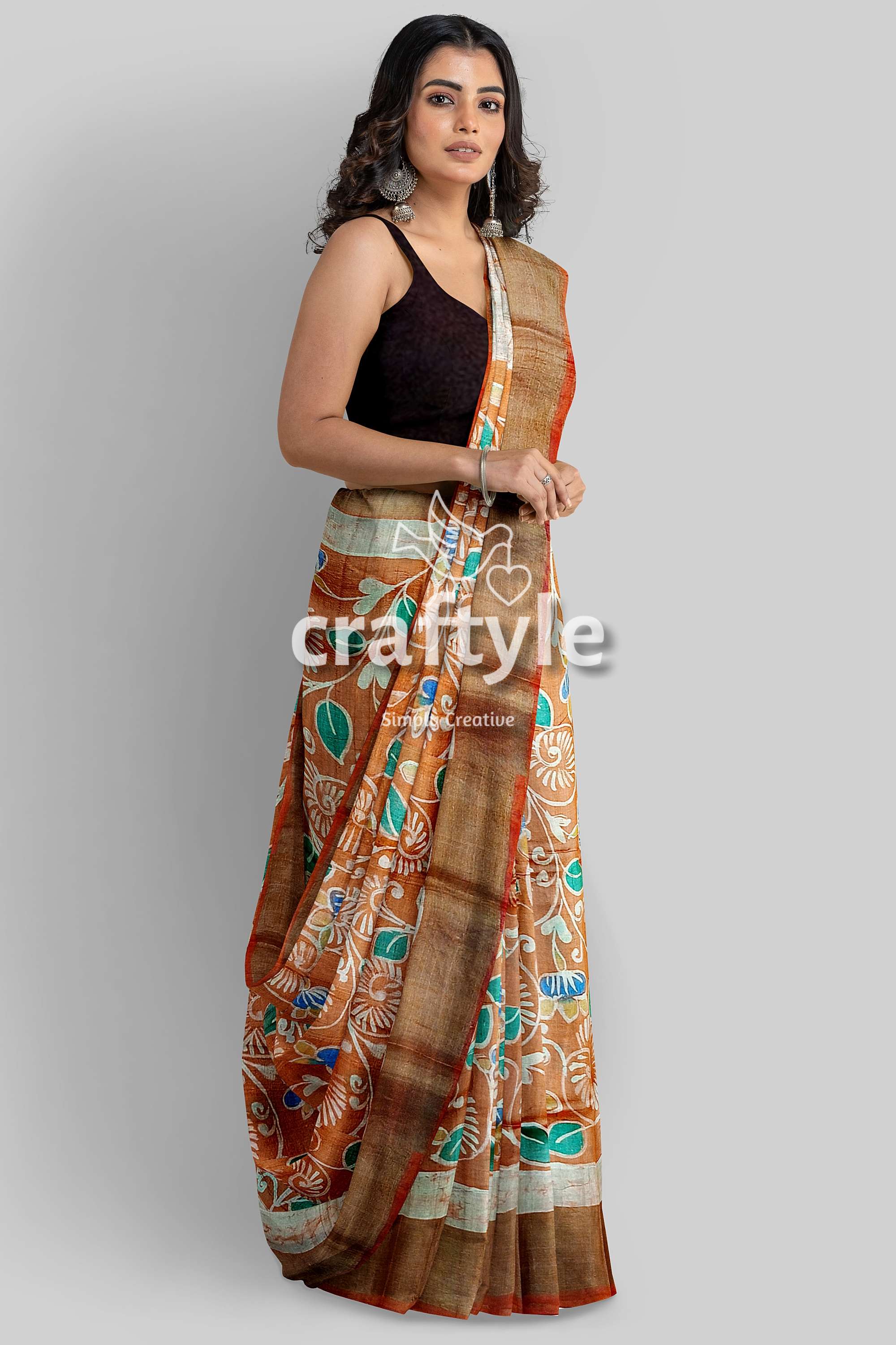 hand-batik-tussar-silk-saree-72