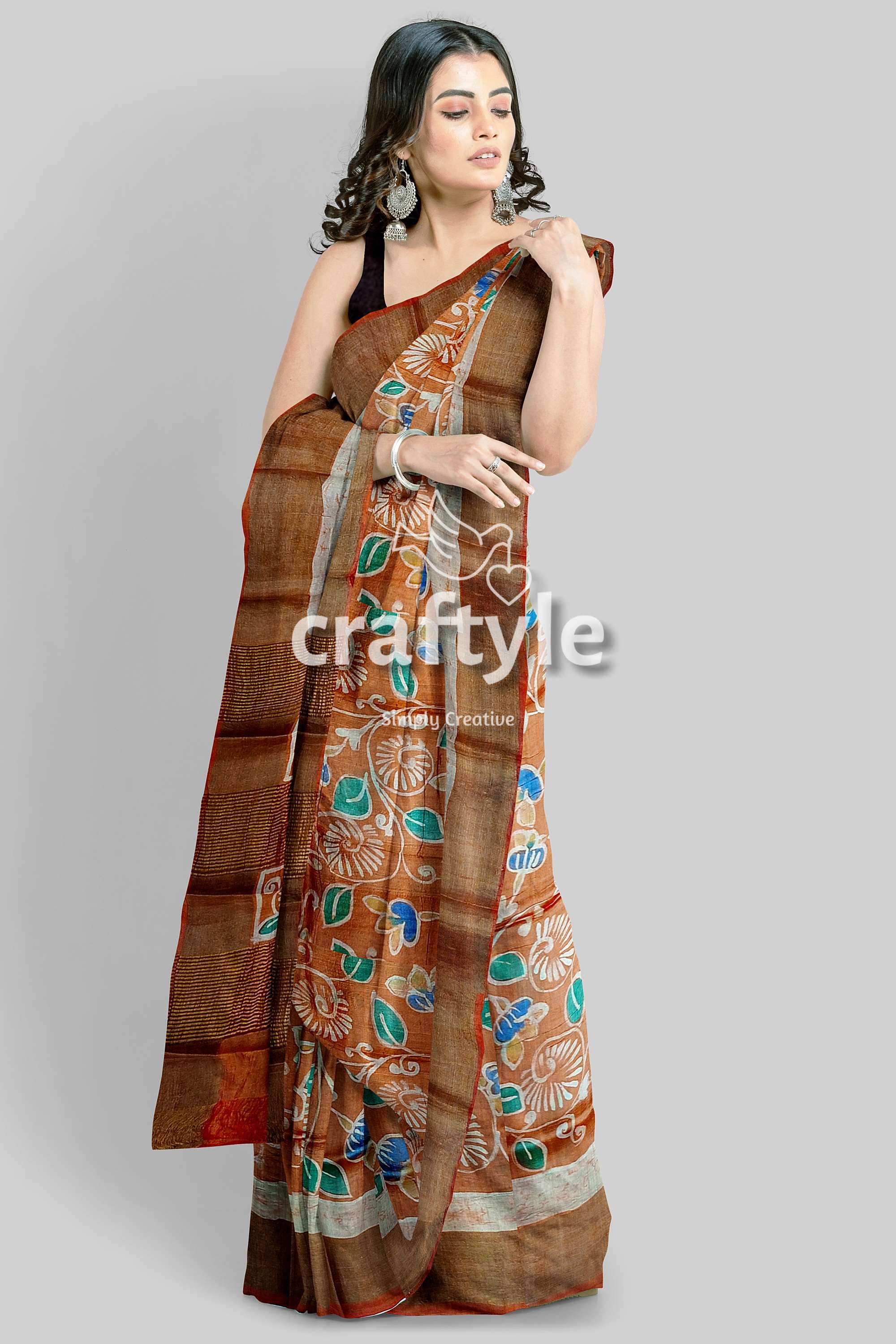 hand-batik-tussar-silk-saree-72