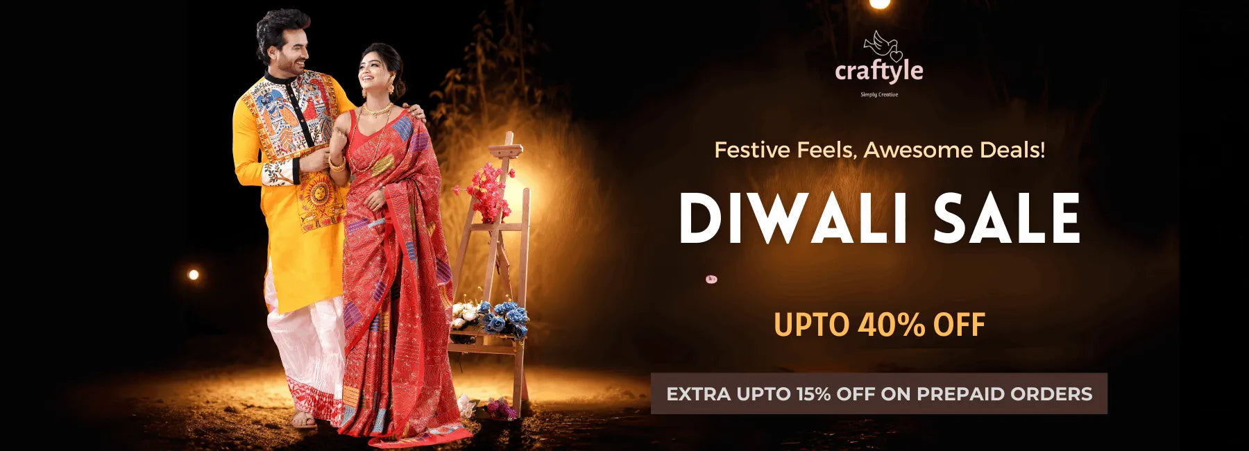 Diwali sale advertisement for ethnic wear