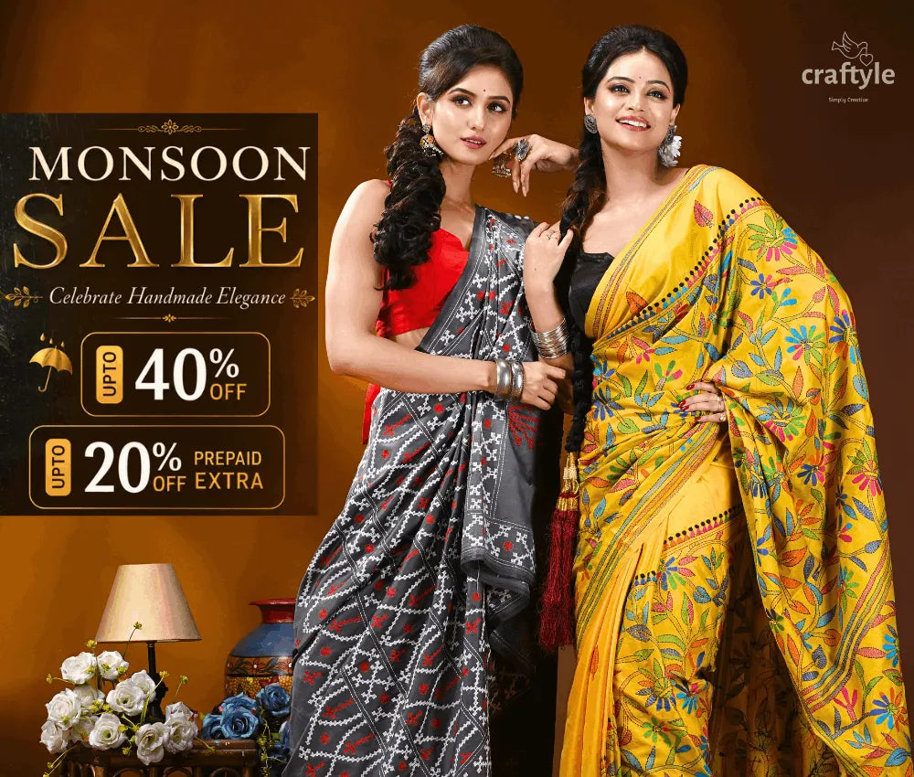 Monsoon Sale is live. Celebrate handcrafted elegance with UPTO 60% OFF