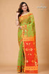 Apple Green Dhakai Jamdani Saree-Craftyle