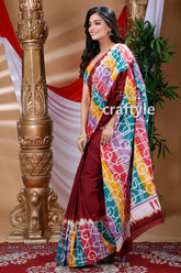 Artisanal Hand Batik Pure Cotton Saree-Craftyle