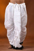 Black temple border mayur puchha pure cotton dhoti - ready to wear 1