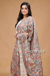 Classic Madhubani Hand Painted Dupatta - Craftyle
