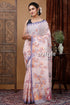 Light Dawn Pink Cotton Jamdani Saree - Beautiful and Breathable - Craftyle