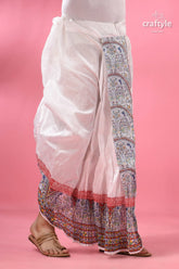 Madhubani border mayur puchha silk dhoti - ready to wear 2
