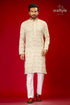 Mens Embroidered Kurta with Multicolor Sequin Embellishments - Craftyle