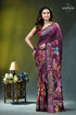 Old mauve exclusive bird design ethnic silk kantha saree maroon silk saree adorned intricate 1