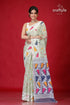 Pixie green premium soft jamdani sari for women woman patterned saree 1