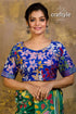 Pure silk kantha stitch blouse floral embroidered blouse 1
