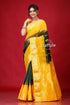Racing Green & Yellow Festive Kanjivaram Silk Saree-Craftyle