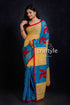 Swastik Design Applique Work Pure Cotton Saree-Craftyle