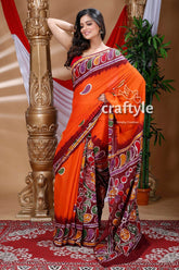 Timeless Hand Batik Cotton Saree-Craftyle