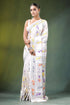 White village theme handmade kantha work silk saree colorful floral 1