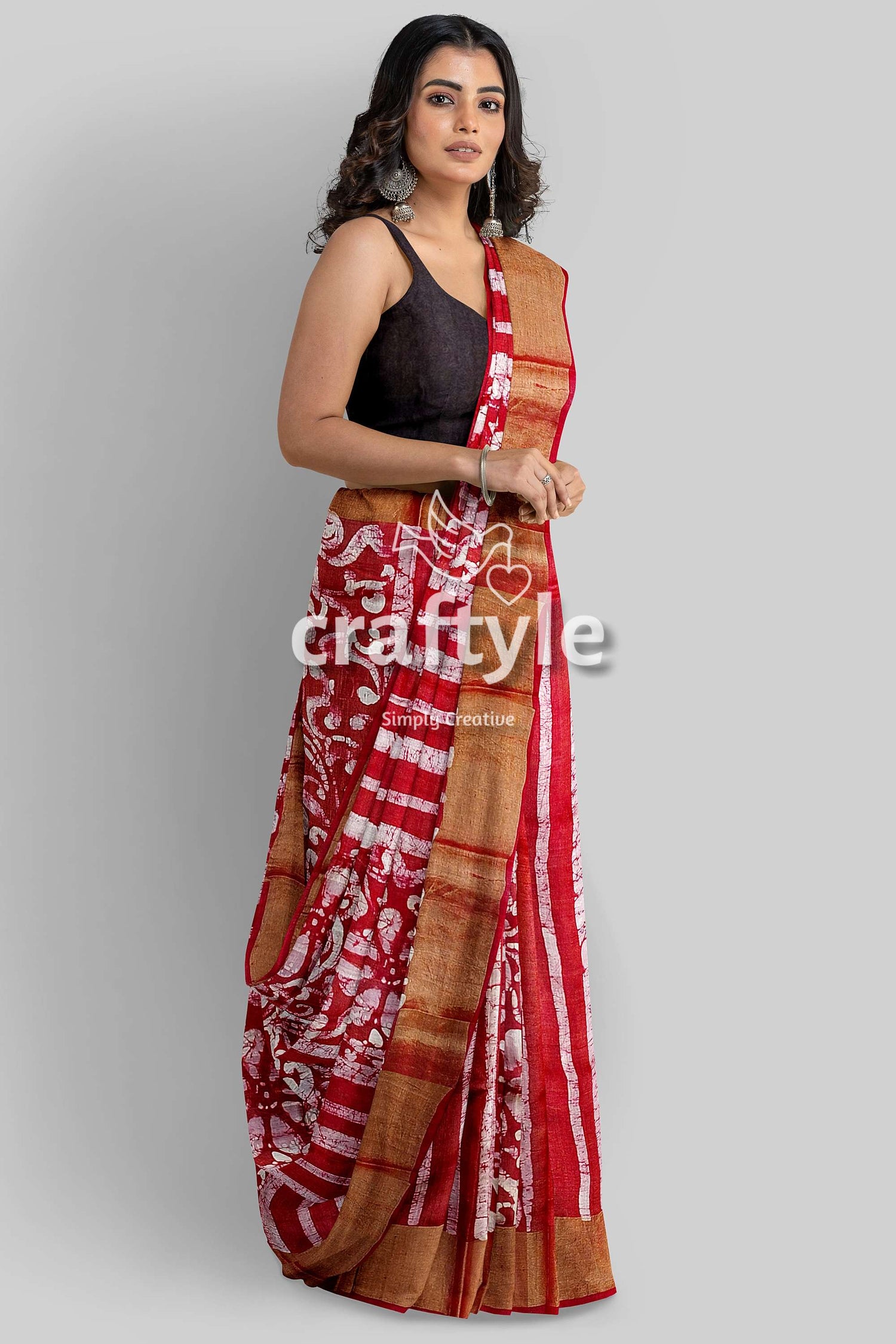 hand-batik-tussar-silk-saree-61