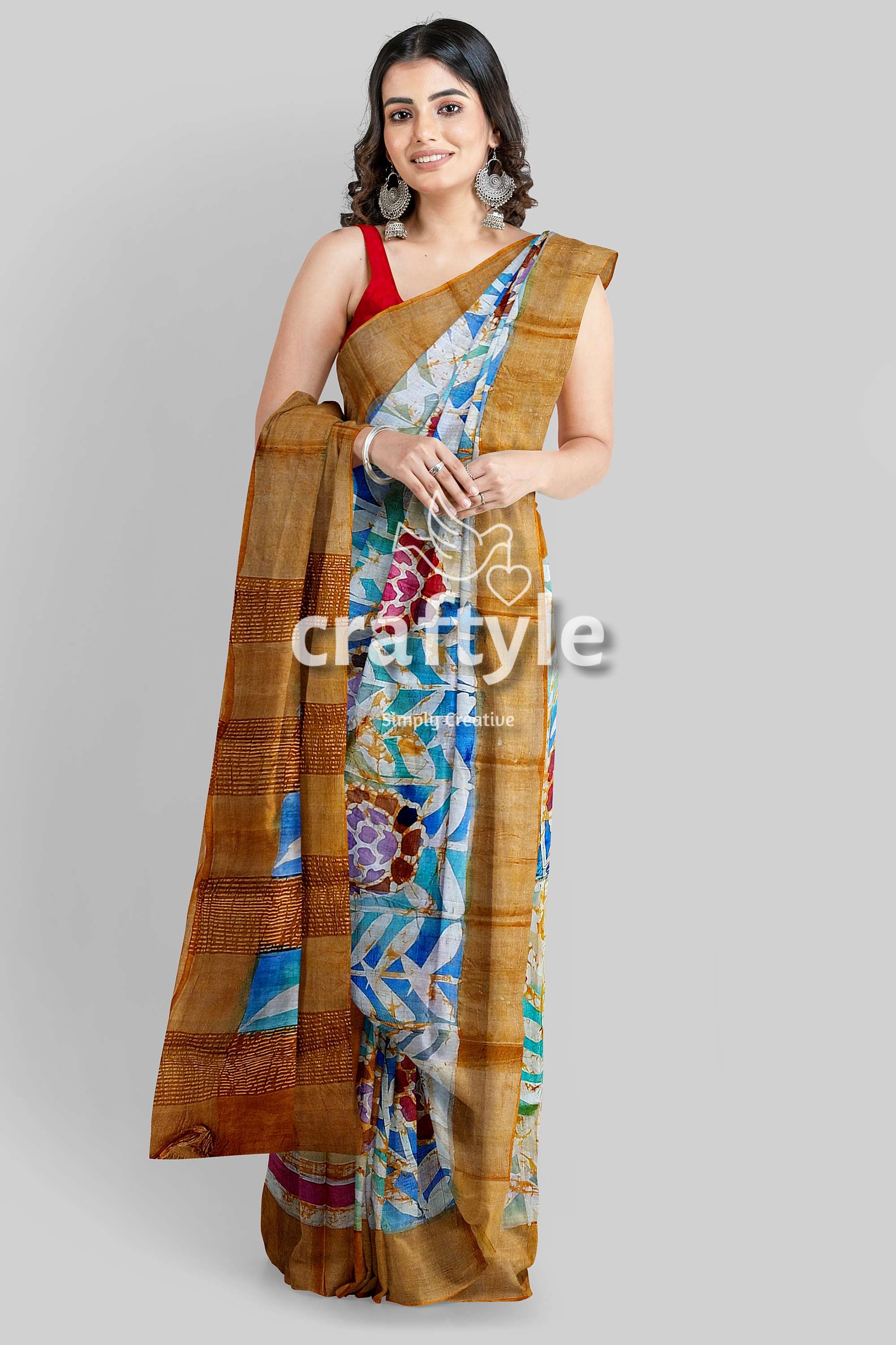hand-batik-tussar-silk-saree-67