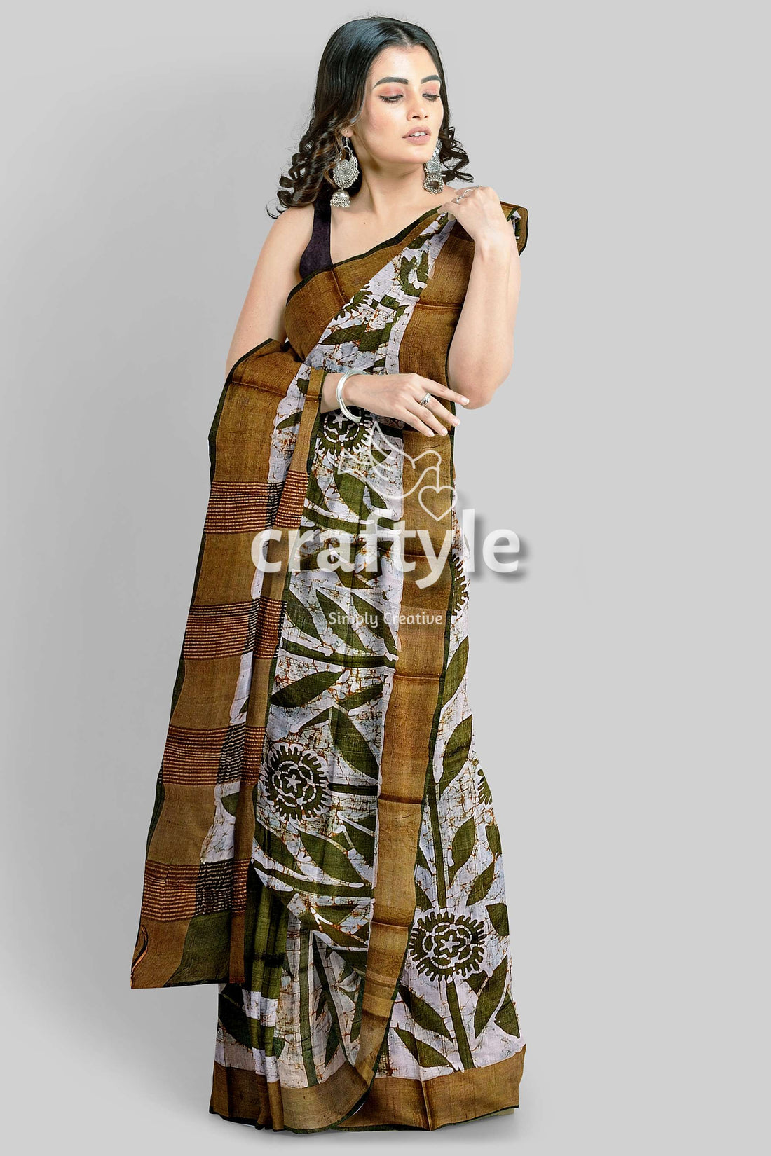 hand-batik-tussar-silk-saree-70