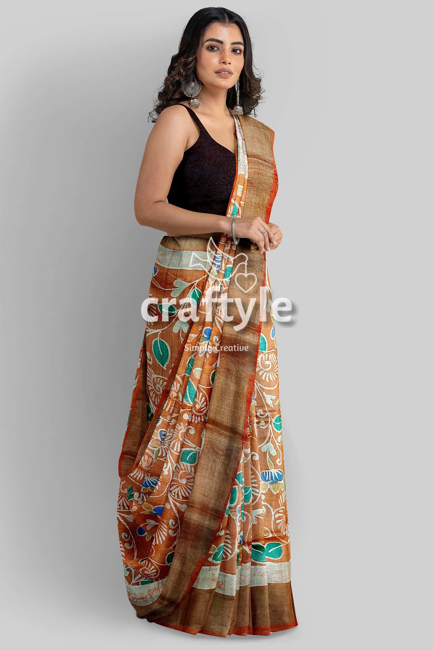 hand-batik-tussar-silk-saree-72